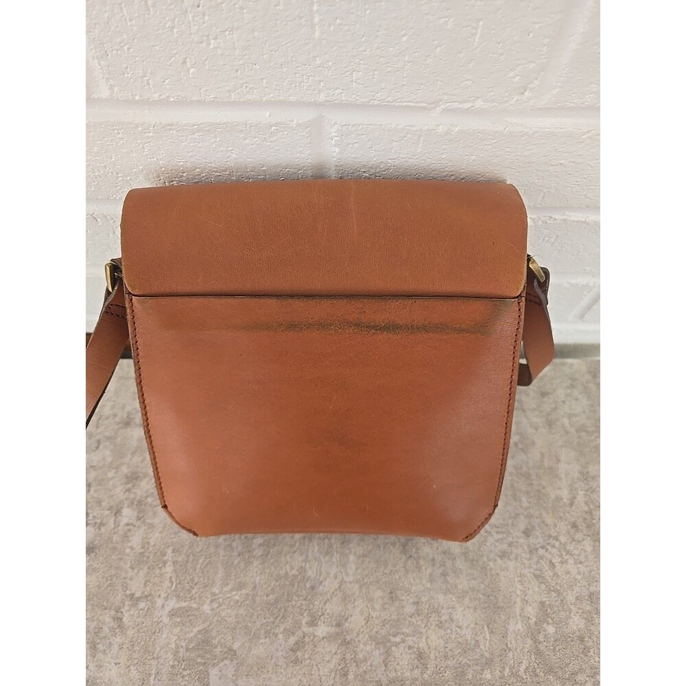 Madewell Brisbane Brown Tan Leather Crossbody Shoulder Bag Purse - Picture 7 of 14
